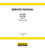 New Holland W170D ZBAR TIER2 Wheel Loader Service Repair Manual