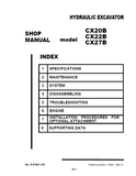 CASE CX20B MINI EXCAVATOR Service Repair Manual