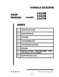 CASE CX22B MINI EXCAVATOR Service Repair Manual