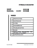 CASE CX31B MINI EXCAVATOR Service Repair Manual
