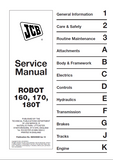 JCB 160 Robot Service Repair Manual SN:680001 Onwards