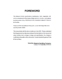 Toyota 7FBCU18 Forklift Service Repair Manual