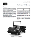 Toro Workman HDX-D vehicles Service Repair Manual