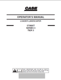 CASE 570MXT Series 3 Loader Landscaper Operator manual