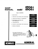 KOBELCO K905-II Hydraulic Excavator Service Repair Manual SN:YP-1001 and up