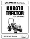 Kubota B9200HST Tractor Operator manual