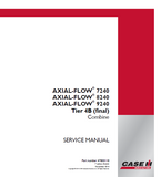 CASE IH AXIAL-FLOW 7240 Tier 4B (final) Combine Service Repair Manual