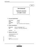 LIEBHERR LH60 M-1217 (Tier4f) Hydraulic Excavator Service Repair Manual