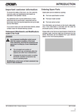 Crown SX3000 Series Forklift Parts Catalogue Manual