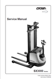 Crown SX3000 Series Forklift Service Repair Manual