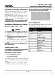 Crown TC3000 Tow Truck Parts Catalogue Manual