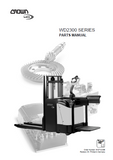 Crown WD2300 Series Walkie Reach Stacker Parts Catalogue Manual