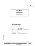 LIEBHERR R944C Hydraulic Excavator Service Repair Manual