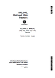 John Deere 1140 Tractor Service Repair Manual (TM4353)