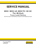 New Holland B95C TC Four-Wheel Drive (4WD) Tier 4B (Final) Tractor Loader Backohe Service Repair Manual
