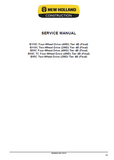 New Holland B95C Two-Wheel Drive (2WD) Tier 4B (Final) Tractor Loader Backohe Service Repair Manual