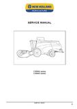 New Holland CX5090 Laterale Tier 4 Combine Harvester Service Repair Manual
