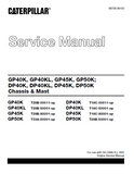 CATERPILLAR CAT GP50K FORKLIFT LIFT TRUCKS CHASSIS AND MAST Service Repair Manual SN：T33A-50001 and up