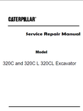 Caterpillar Cat 320C L 320CL Excavator (Prefix GNG) Service Repair Manual (GNG00001 and up)