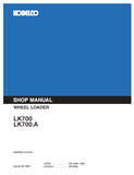 KOBELCO LK700 WHEEL LOADER Service Repair Manual SN: RF 1004-1557