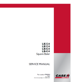 CASE IH LB434 Square Baler Service Repair Manual (4137 and up)