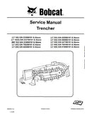 Bobcat LT305 Trencher Service Repair Manual S/N 247100101 And Above