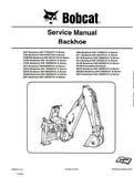 Bobcat 8709 Backhoe Service Repair Manual S/N 880000101 AND Above