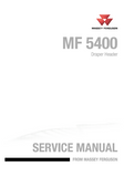 Massey Ferguson 5400 Draper Header Service Repair Manual