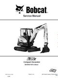 Bobcat E35Z Compact Excavator Service Repair Manual (S/N – B3S511001 and Above)