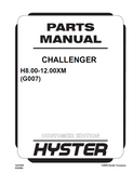 Hyster G007 (H8.00XM) Forklift Parts Catalogue Manual