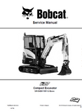 Bobcat E27 Compact Excavator Service Repair Manual (S/N B4BA11001 and Above)