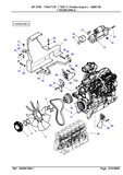 Massey Ferguson 5465 TRACTOR (TIER 3 / Perkins Engine) Service Parts Catalogue Manual (Part Number : 3906136)