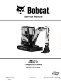 Bobcat E27Z Compact Excavator Service Repair Manual (S/N – B4R711001 and Above)