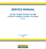 New Holland T4.75F Tractor Service Repair Manual