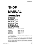 Komatsu PC250LC-6 Excavator Service Repair Manual SN: A80001 and up