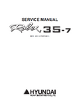 Hyundai R35-7 Mini Excavator Service Repair Manual