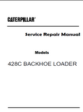 Caterpillar Cat 428C BACKHOE LOADER (Prefix 8RN) Service Repair Manual (8RN04990 and up)