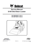 Bobcat S100 Skid Steer Loader Service Repair Manual (S/N AB6420001 and Above)