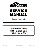 Mercruiser Sterndrive MC 190MR Service Repair Manual SN:6849290 to 0A471374