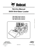 BOBCAT S650 SKID STEER LOADER Service Repair Manual SN：1MLS11001 AND Above