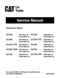 Caterpillar Cat GC40K Forklift Lift Trucks Service Repair Manual SN：AT87A-00001 and up