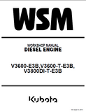 Kubota V3600-E3B DIESEL ENGINE Service Repair Manual