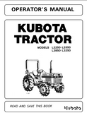 Kubota L2250 Tractor Operator manual