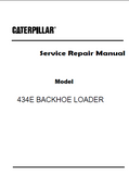 Caterpillar Cat 434E BACKHOE LOADER (Prefix SEF) Service Repair Manual (SEF00001 and up)