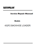 Caterpillar Cat 432F2 BACKHOE LOADER (Prefix HWP) Service Repair Manual (HWP00001 and up)