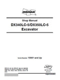 Daewoo Doosan DX350LC-5 Excavator Service Repair Manual (Serial Number 10001 and Up)