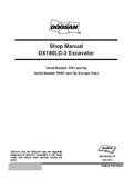 Daewoo Doosan DX180LC-3 Excavator Service Repair Manual Serial Number 1001 and Up