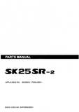 Kobelco SK25SR-2 Mini Excavator Parts Catalogue Manual (SN: PV09-22001 and up)