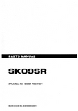 Kobelco SK09SR Mini Excavator Parts Catalogue Manual (SN: PA02-01827 and up)