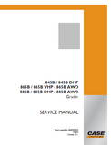 CASE 885B AWD Grader Service Repair Manual